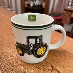 Nothing Runs Like a Deere Tractor Themed Coffee Cup Mug by Gibson Housewares